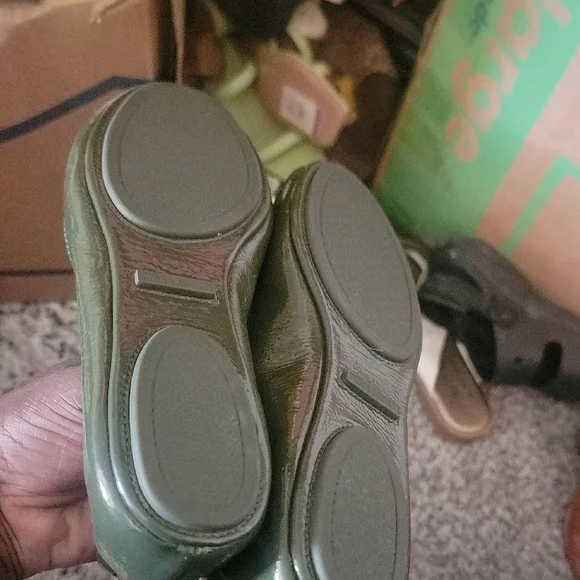 Tory Burch Dark Green Loafers - Picture 4 of 4